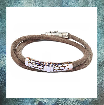 assieraad-gedenksieraden-armband voor asbewaring-asarmband-leer