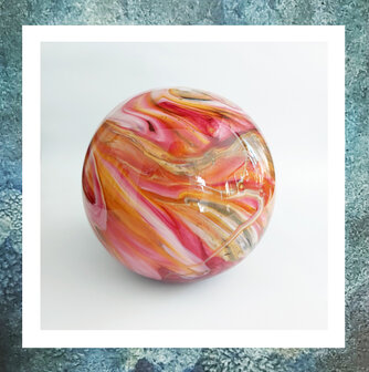 as-in-glas-glasbol-glasreliek-eeuwige-roos-marble-rood-groen-oranje-0.5