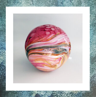 as-in-glas-glasbol-glasreliek-eeuwige-roos-marble-roze-groen-oranje-0.5