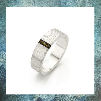 asring-ring met as-ring zilver voor as-damesring voor as-seeyou gedenksieraden