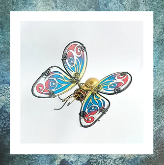 glazen-vlinder-mini-urn-keepsake-vleugel-goud-blauw-rood