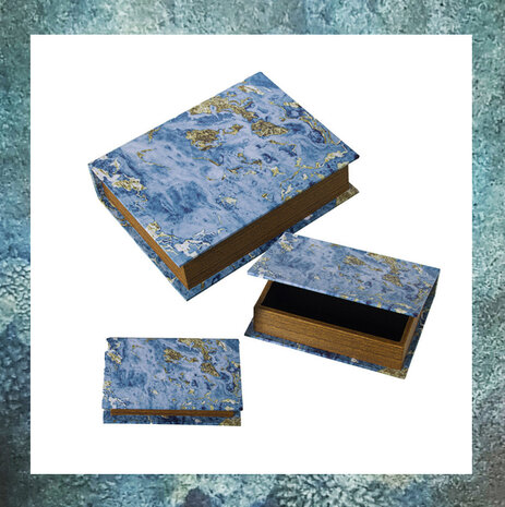 mini-sier-urn-boekurn-bewaarboek-gedenkobject-herinneringsgeschenk-sierurn-blauw-gemeleerd